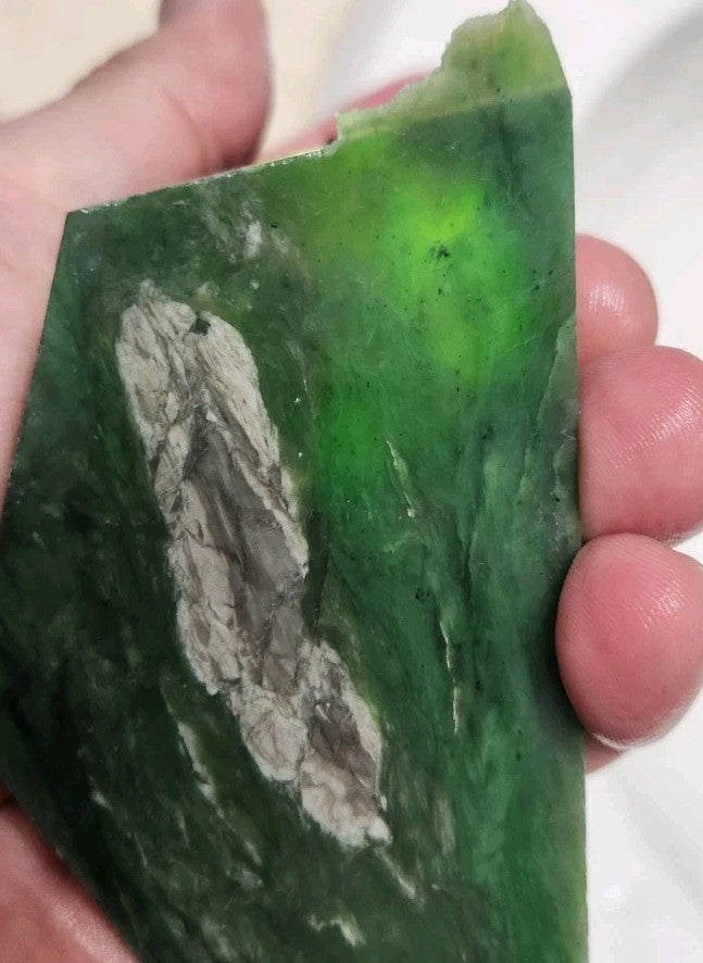 5.5oz Slab Indonesian Nephrite Jade