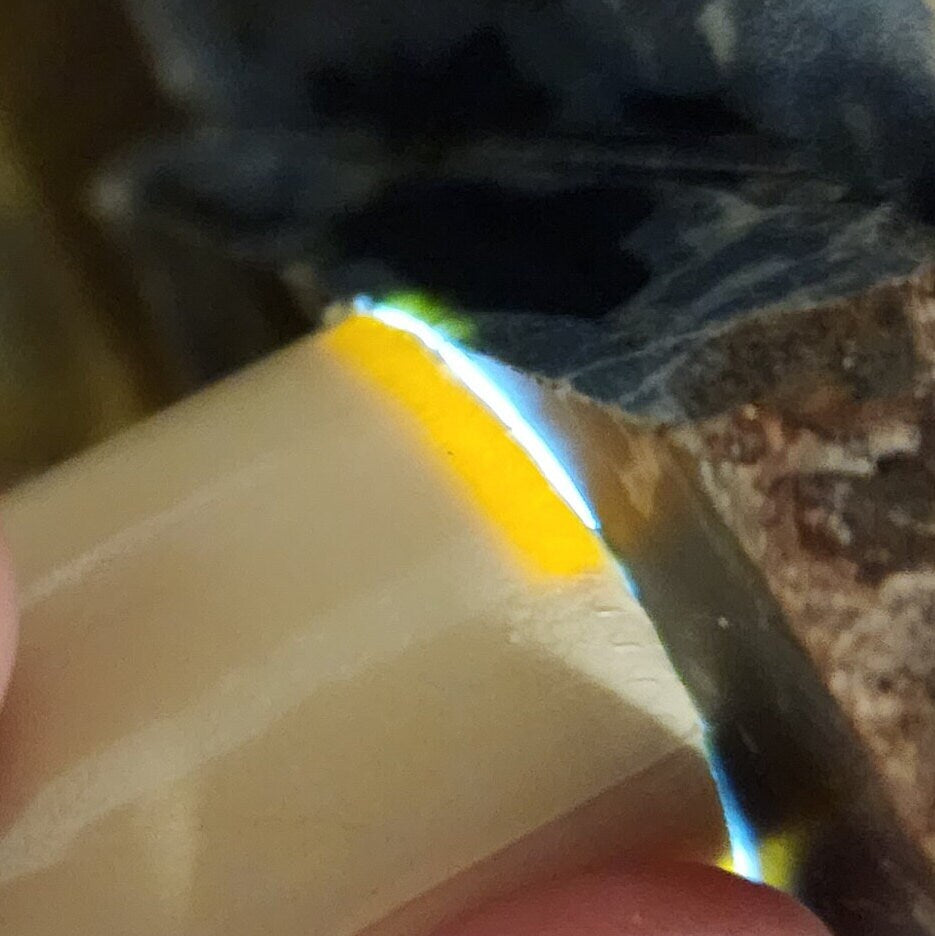 14lb Wyoming black jade with pseudomorphs carving rough