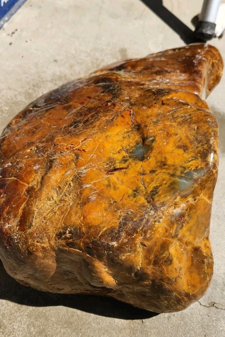 95lb White Mutton Fat Jade Boulder Nephrite