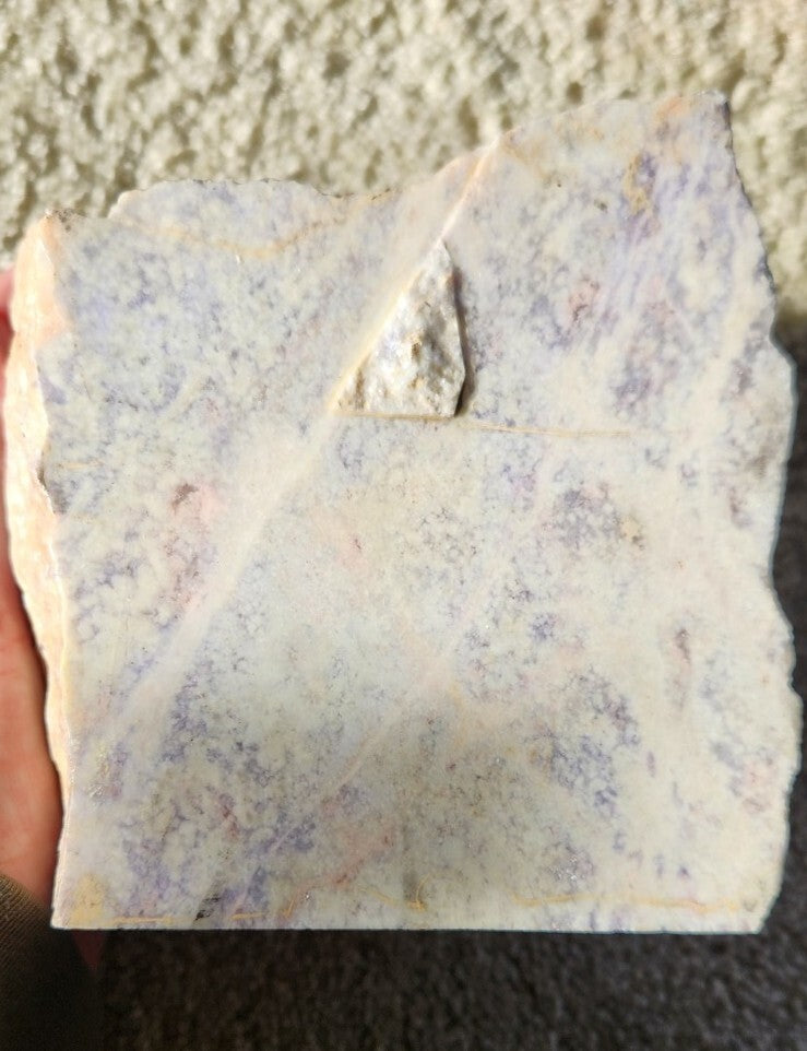 12.68lb Guatemala Lilac Purple Jadeite Jade Rough Carving Lapidary Block