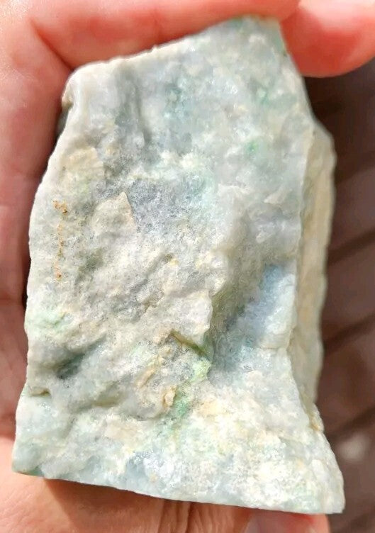 RARE: 2.16lb Guatemala Moss and Snow Jadeite Carving Lapidary Rough Material