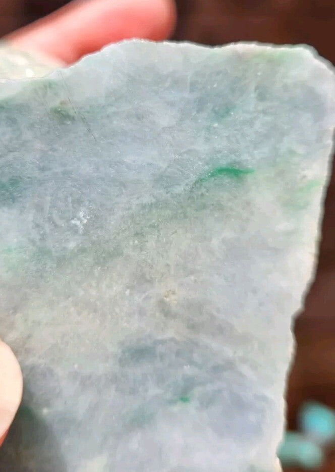 RARE: 2.16lb Guatemala Moss and Snow Jadeite Carving Lapidary Rough Material