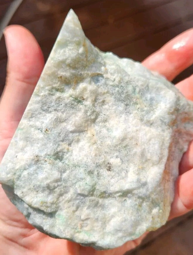 RARE: 2.16lb Guatemala Moss and Snow Jadeite Carving Lapidary Rough Material