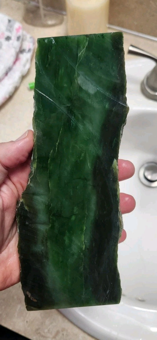 1lb 8oz 684g Indonesian Nephrite Jade Slab