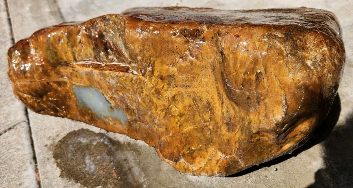 95lb White Mutton Fat Jade Boulder Nephrite