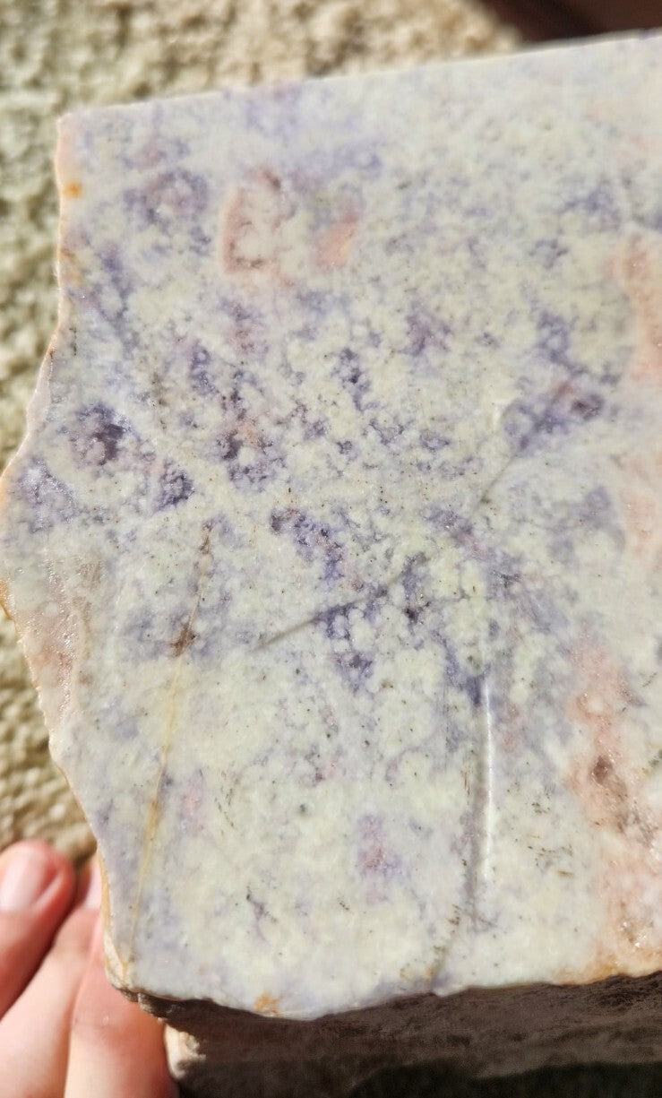12.68lb Guatemala Lilac Purple Jadeite Jade Rough Carving Lapidary Block