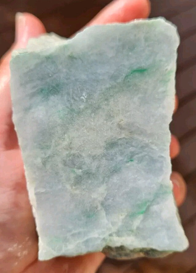 RARE: 2.16lb Guatemala Moss and Snow Jadeite Carving Lapidary Rough Material