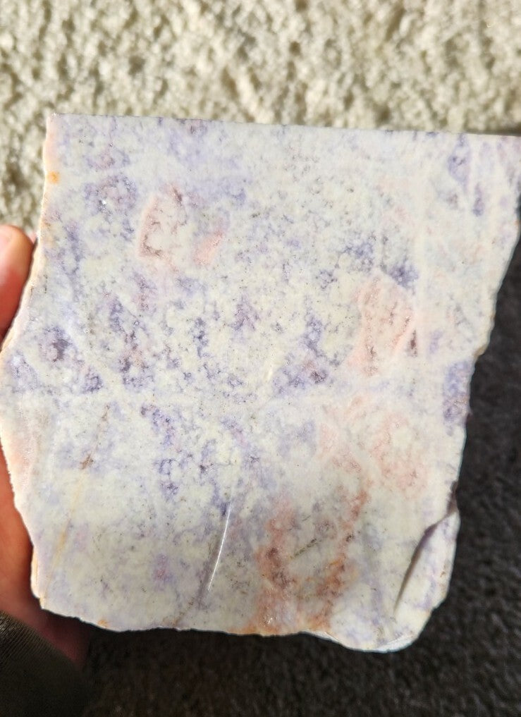 12.68lb Guatemala Lilac Purple Jadeite Jade Rough Carving Lapidary Block