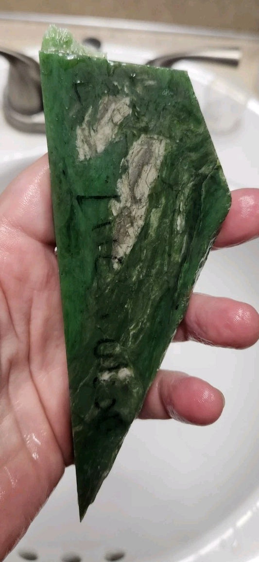 5.5oz Slab Indonesian Nephrite Jade
