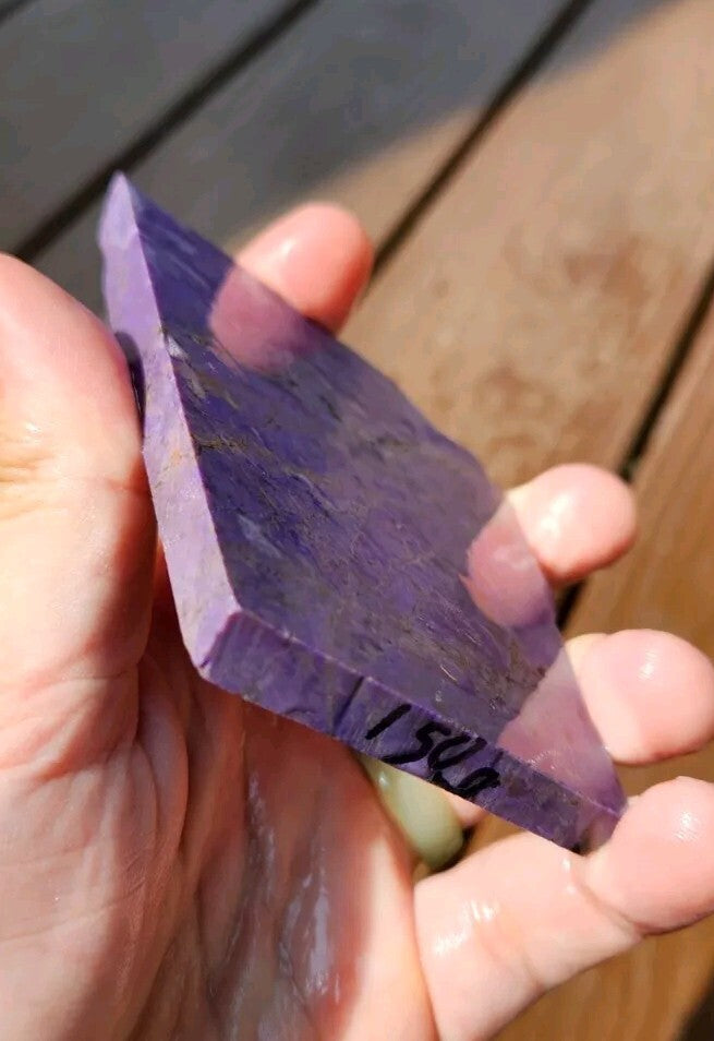 150g Turkish Purple Jadeite Jade Slab