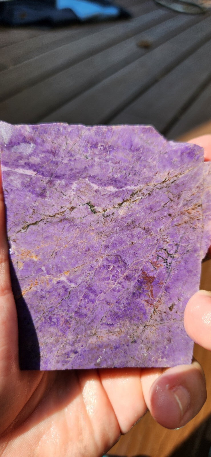 150g Turkish Purple Jadeite Jade Slab
