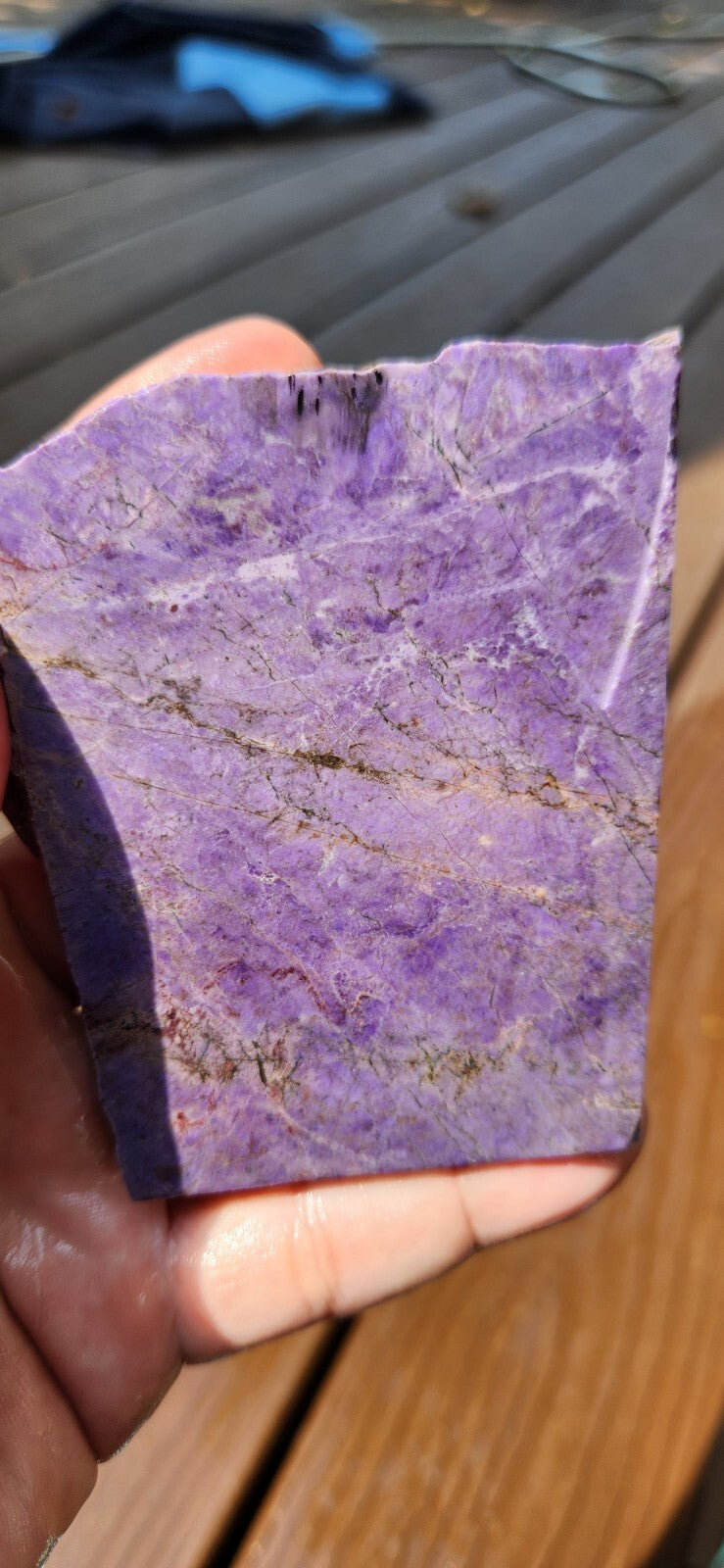 150g Turkish Purple Jadeite Jade Slab