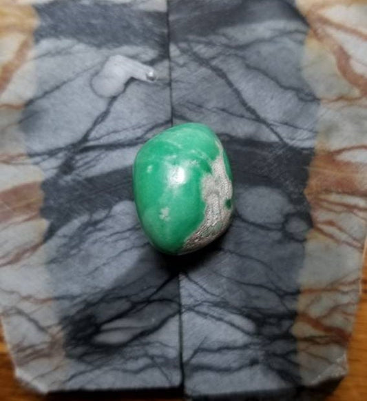 36.4ct high domed lucin variscite cabochon