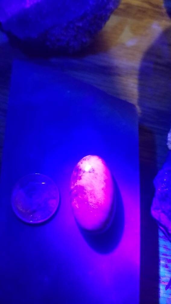 48ct UV reactive monet stone oval cabochon