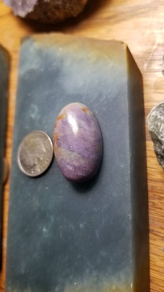 48ct UV reactive monet stone oval cabochon