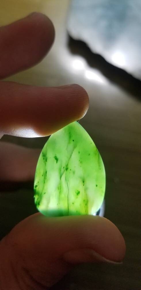 3mm ultex style guitar pick BC nephrite jade guitar pick