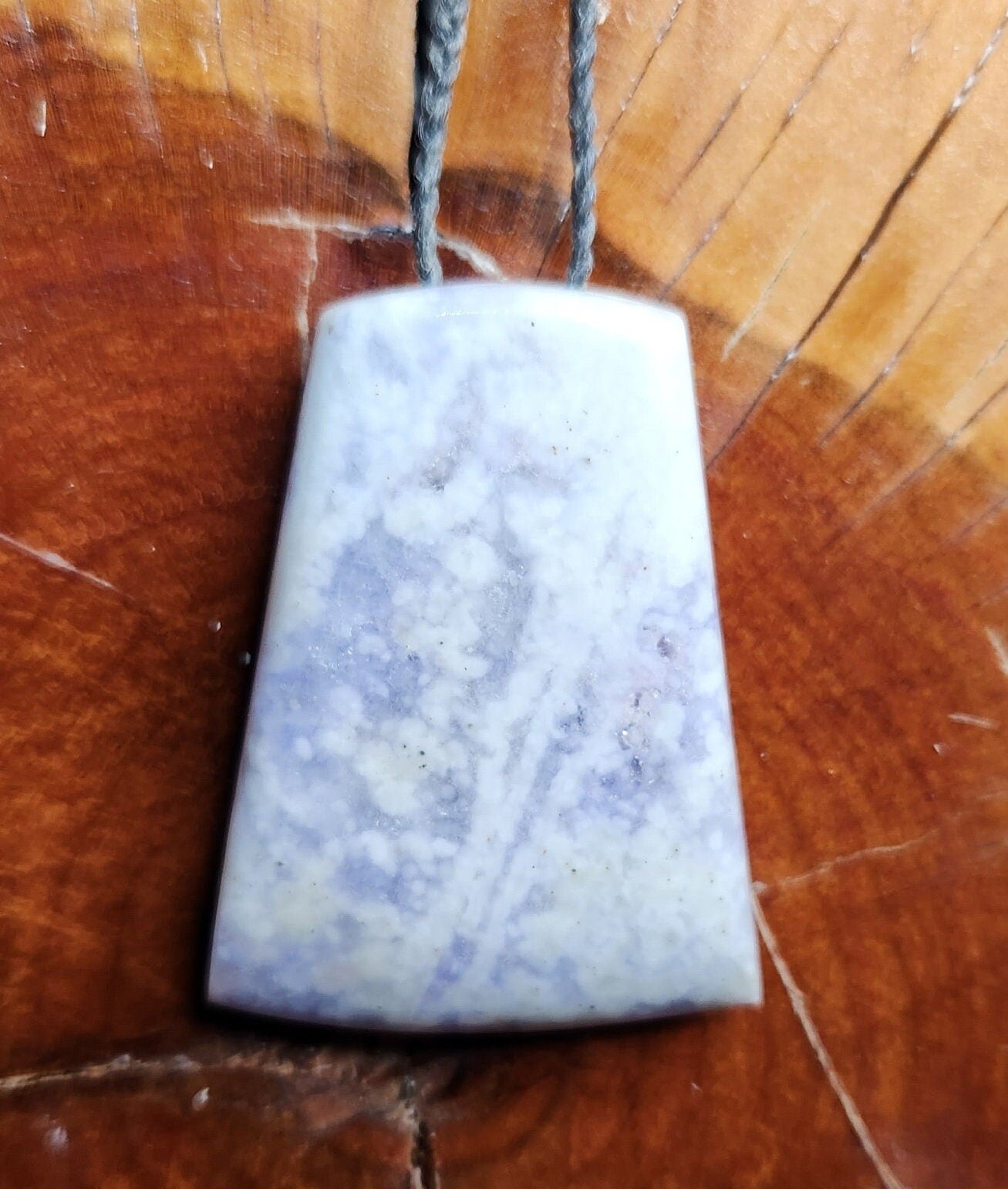 Guatemala Lilac jadeite jade toki style adjustable pendant
