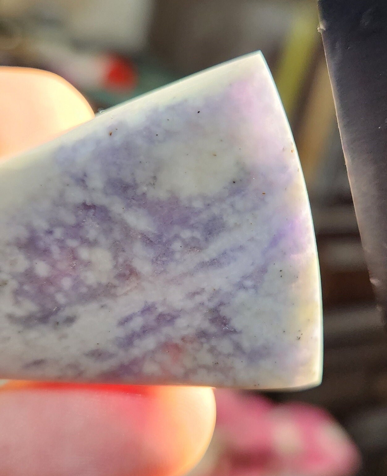 Guatemala Lilac jadeite jade toki style adjustable pendant