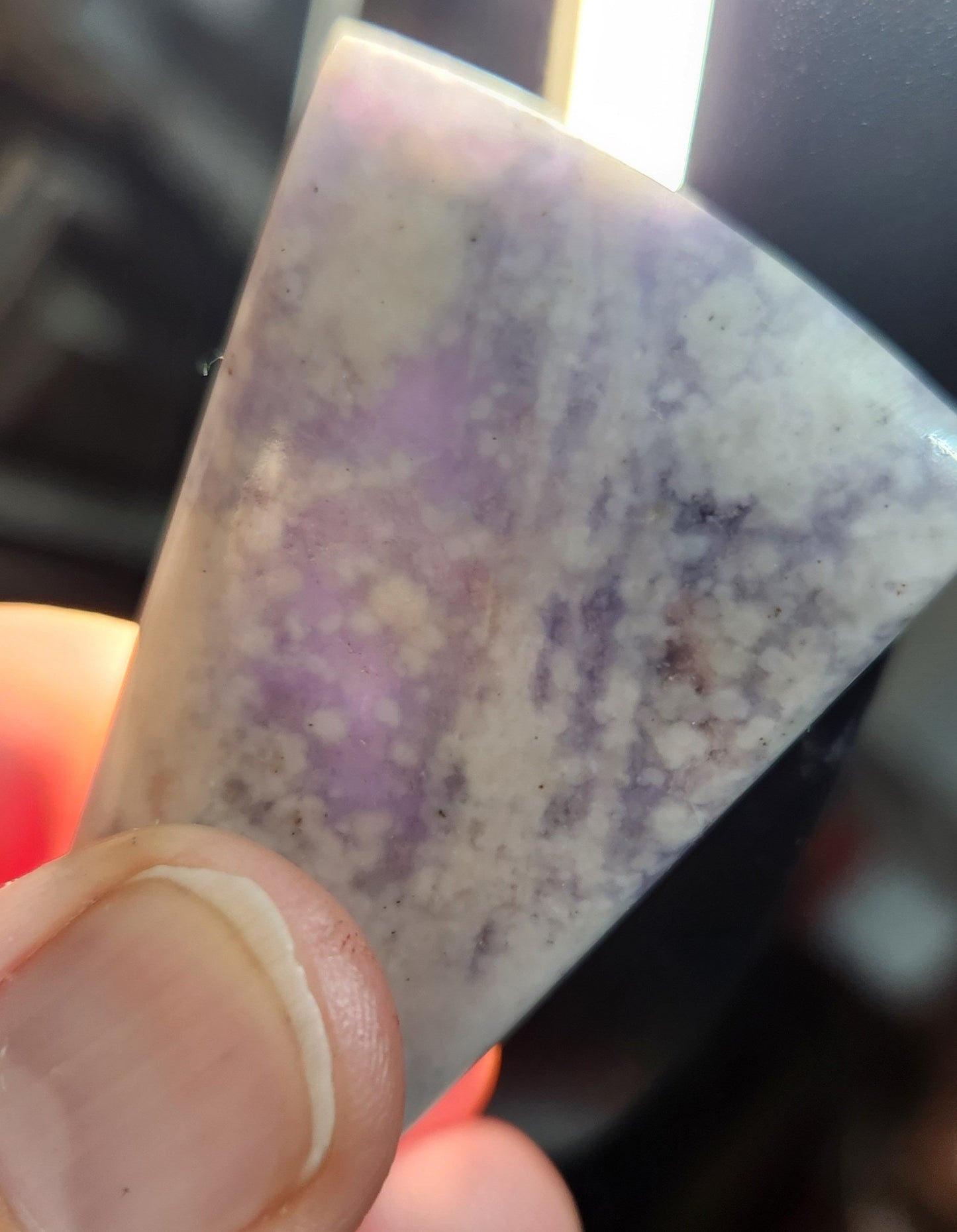 Guatemala Lilac jadeite jade toki style adjustable pendant