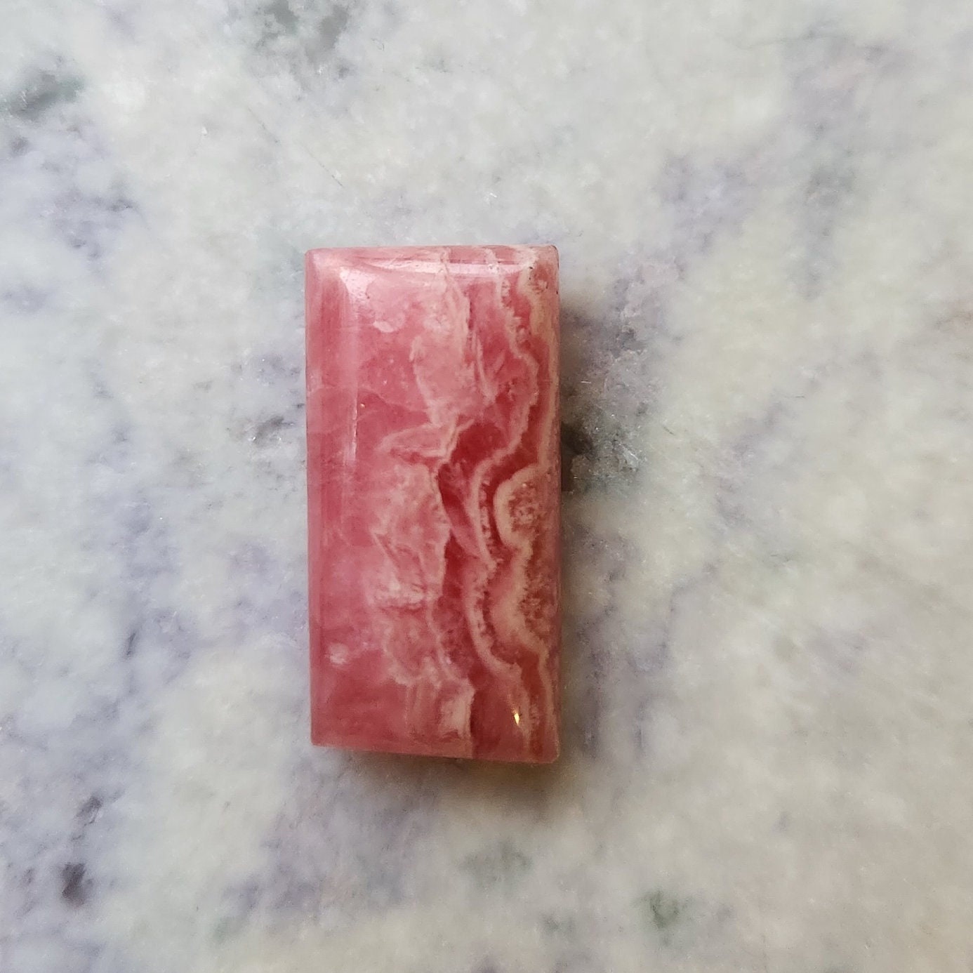 21.8ct rhodochrosite bar cabochon