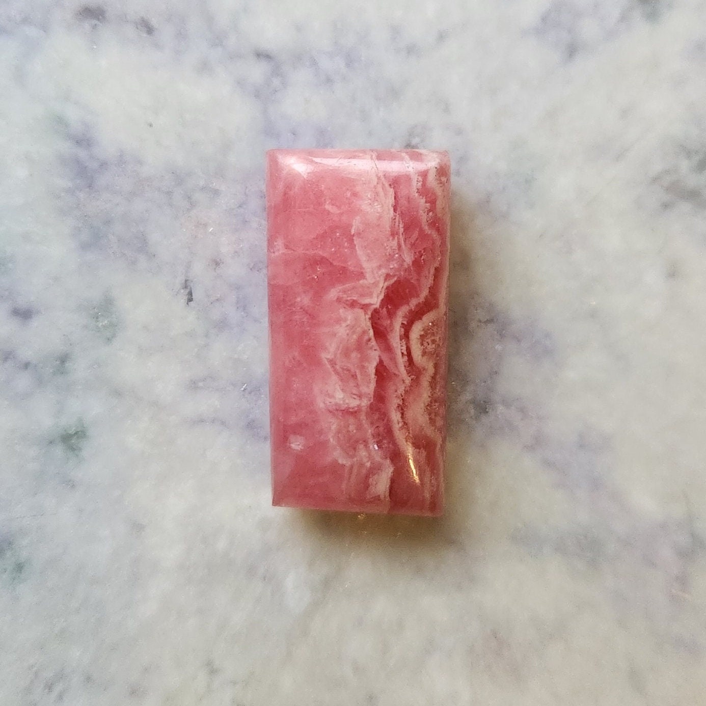 21.8ct rhodochrosite bar cabochon