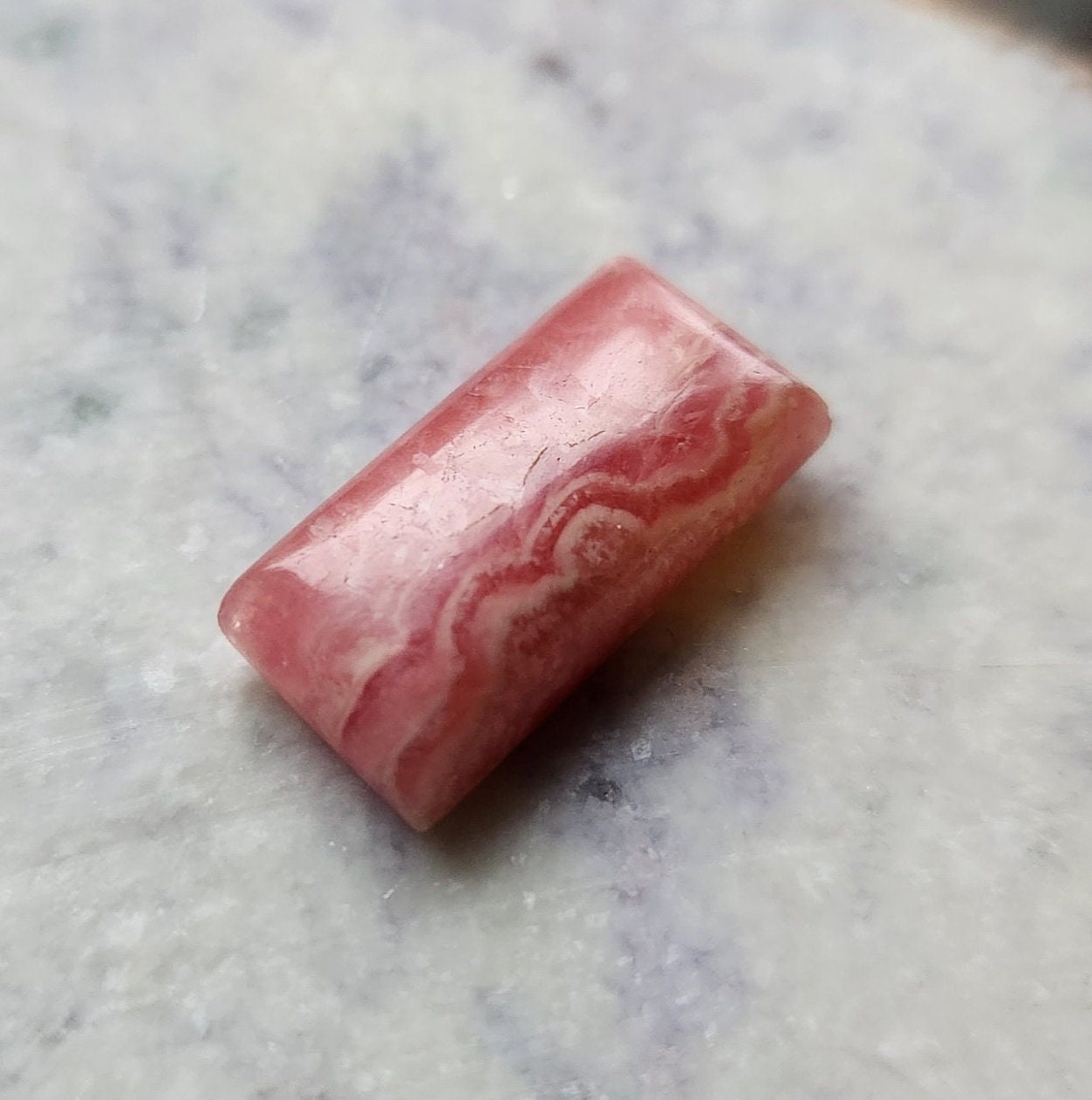 21.8ct rhodochrosite bar cabochon