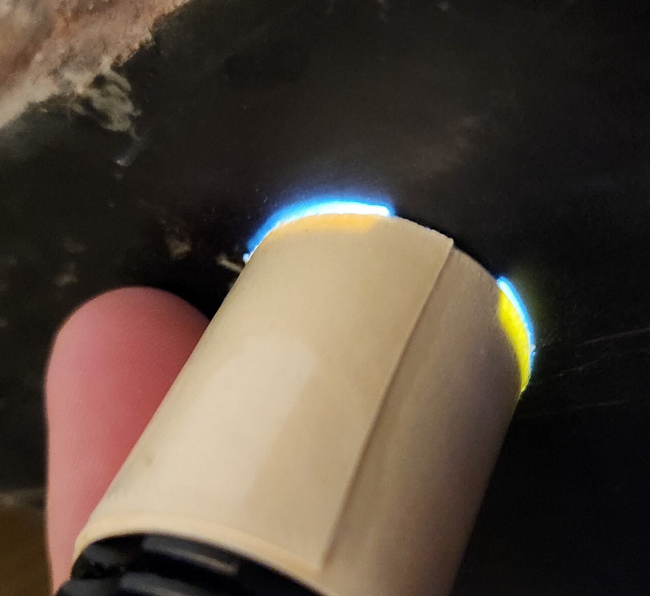 14lb Wyoming black jade with pseudomorphs carving rough