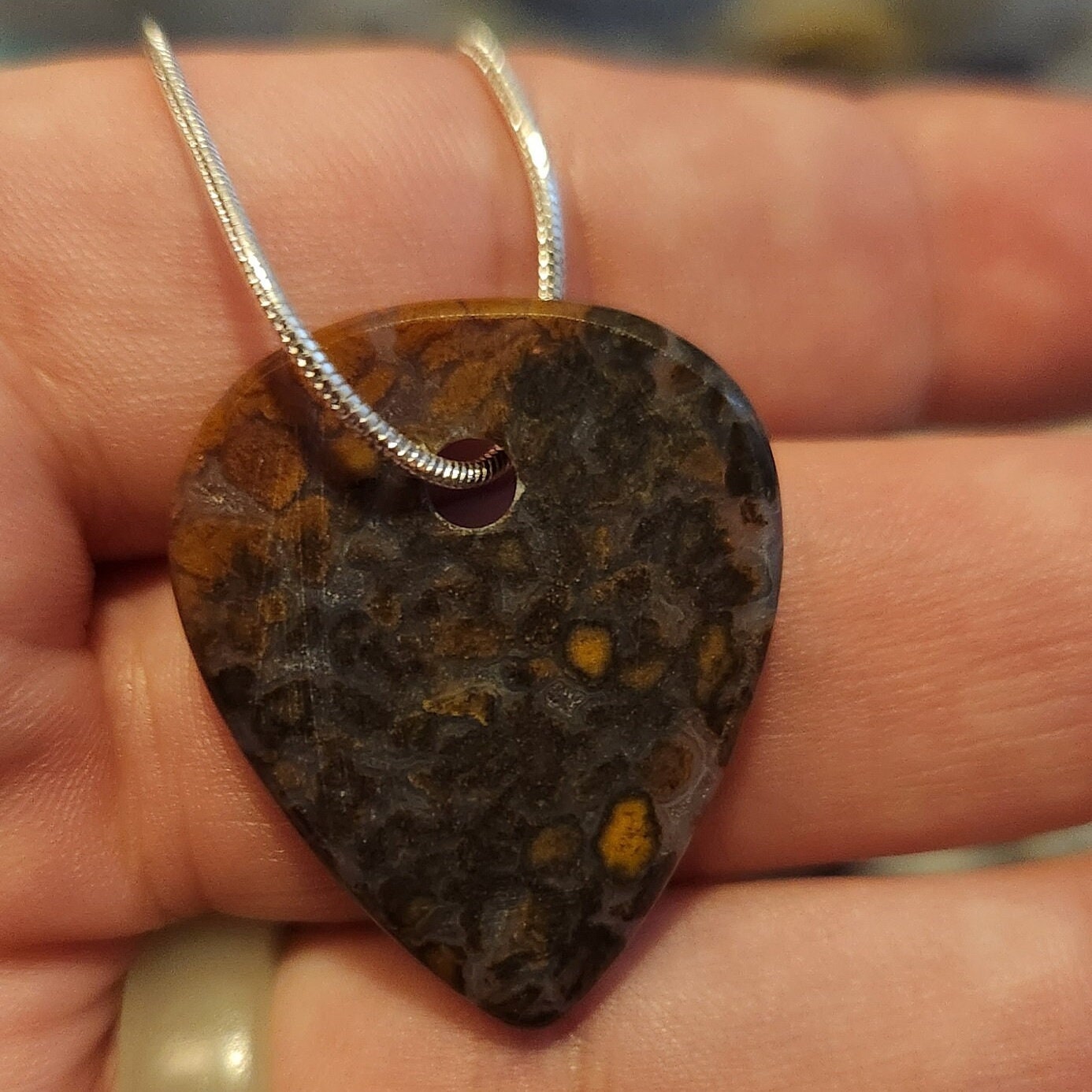 3mm turkish agate sharp style guitar pick