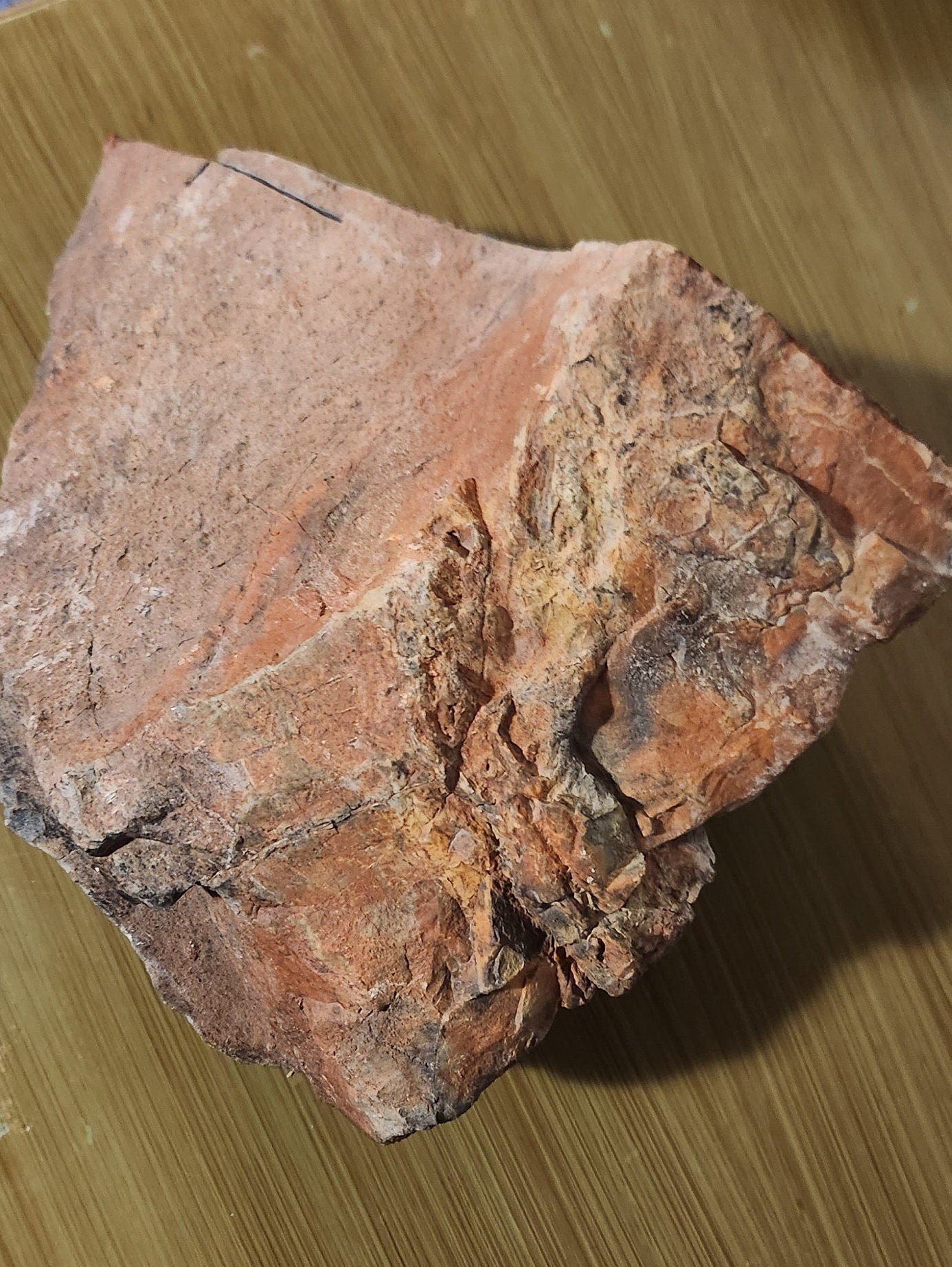 14lb Wyoming black jade with pseudomorphs carving rough