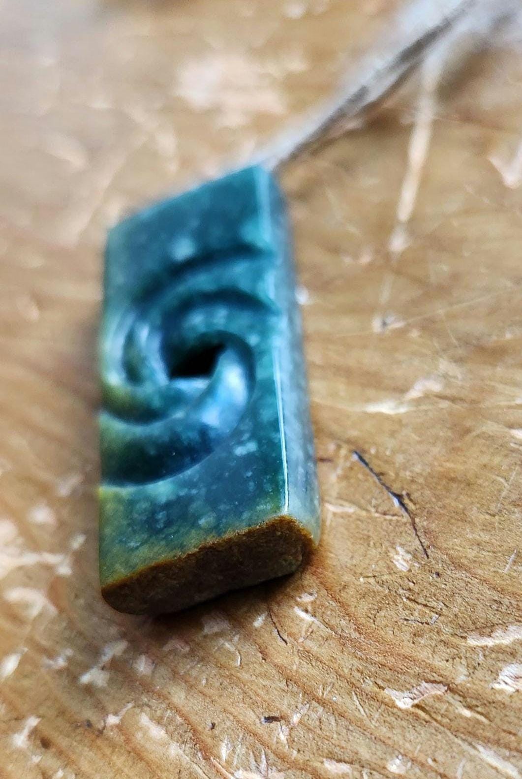 Guatemala princessa olmec blue jadeite live edge galaxy blackhole/whitehole pendant